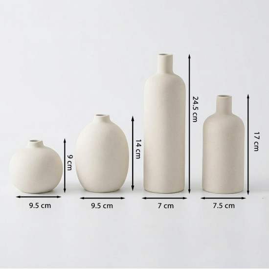 Porcelain Vase Set 4 Pcs